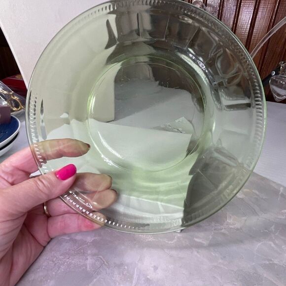 Antique Colonial Fluted Rope pattern depression glass by Federal Glass Co.Vaseli - Picture 2 of 6